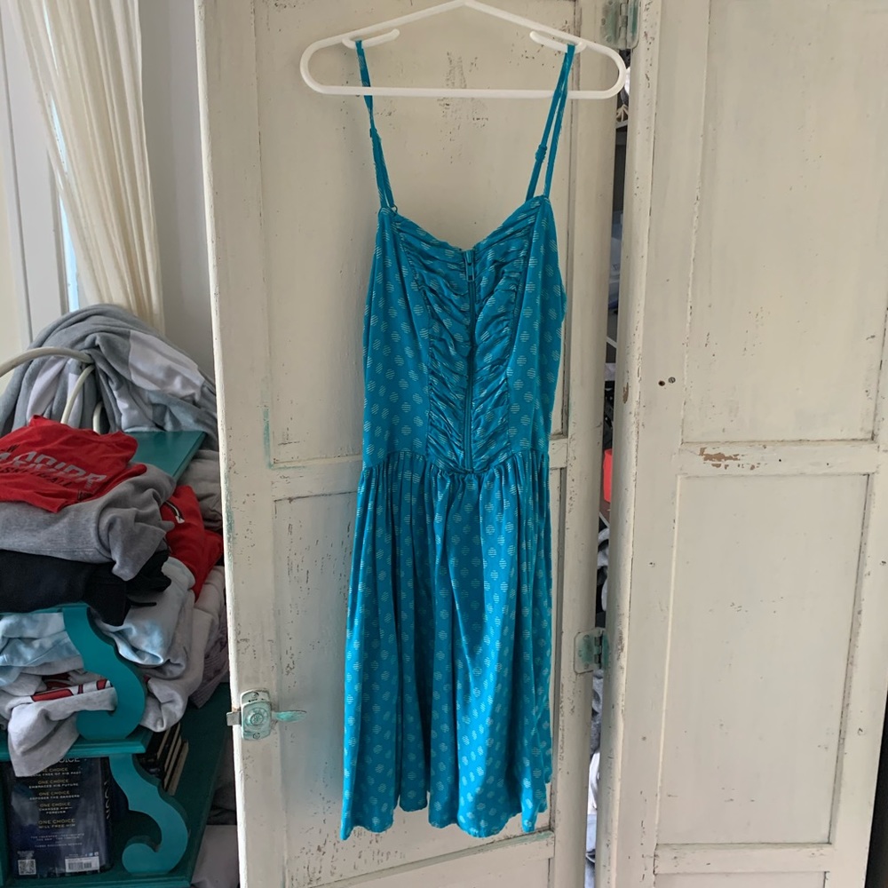 Blue mini dress